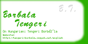 borbala tengeri business card
